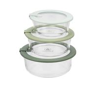Lot de 3 boîtes en verre rondes avec couvercle 400/650/950ml Laguiole Cuisson