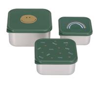 Lot de 3 boites gigognes en inox ha