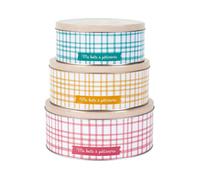 Lot De 3 Boîtes Métal - Lily Cook - Esthétiques - Pratiques - Multicolores