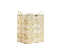 Lot de 3 boîtes rangement pliables for couettes, sac matelassé grande taille, organisateur couverture couette, vêtements, armoire non tissée, garde-robe(Beige 180L)