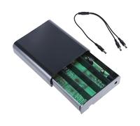 Lot de 3 boîtiers d'alimentation 18650 5 V USB 9 V 12 V 5,5 x 2,1 mm pour routeur WiFi modem caméra de sécurité (boîte uniquement)