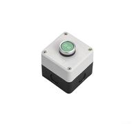 Lot de 3 boîtiers de commande à bouton-poussoir 22 mm avec joint en caoutchouc haute durabilité, étanchéité IP65 standard et vis résistantes à la rouille