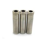 Lot de 3 boîtiers de diode laser en métal argenté 12 x 40 mm pour diode laser de 5,6 mm à 18 avec lentille de collision 200-1100 nm
