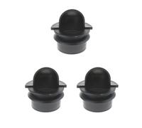 Lot de 3 bols d'entrée de baby-foot avec trou de lancement de balle (noir)