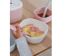 BÉABA, Lot de 3 Bols Silicone Gigogne, Set Repas Bebe, Set Vaisselle Silicone Enfant, Emboitables, Evolutif, Ergonomique, Matière Silicone Saine, Durable (Velvet grey/Cotton/Dusty rose)