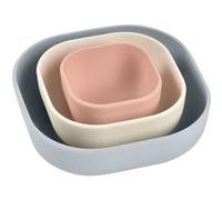 Lot de 3 bols Gigogne en silicone - Velvet grey / Cotton / Dustyrose VELVET G/D ROSE G