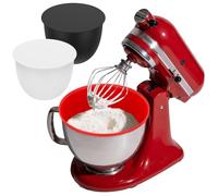 Lot de 3 bols mélangeurs en silicone avec couvercle d'étanchéité, pliables et empilables pour robots de cuisine de 5 cl, passent au lave-vaisselle