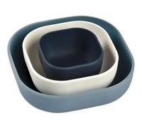 Lot de 3 bols silicone gigogne - Night / cotton / baltic NIGHT BLUE G