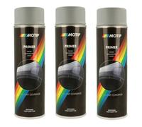 Lot de 3 bombes de peinture - Apprêt - Gris - Motip
