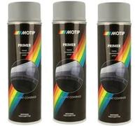 Motip Apprêt pour voiture Lot de 3 bombes (3 x 500 ml) Gris