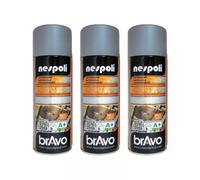 Lot De 3 Bombes De Peinture Professionnelle Nespoli Antirouille - Gris