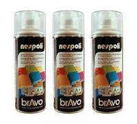 Lot De 3 Bombes De Peinture Professionnelle Nespoli Effet Brillant Vernis Transparent