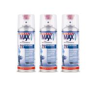 Lot de 3 bombes de vernis de finition - Automobile - Mat - 2K Spray max - 400ml