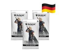 Lot de 3 boosters Final Fantasy Play (DE) - Magic: The Gathering - de 14 cartes | Universes Beyond + protection d'expédition Heartforcards®