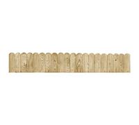 Lot de 3 bordures de parterre en bois de pin, 120 cm, imprégnées et durables, pour jardin et parterres surélevés, bordure pratique pour délimiter et aménager