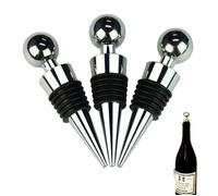 Lot de 3 bouchons bouchon bouteille vin réutilisables pour bouteille de vin, champagne, prosecco, bière, spiritueux