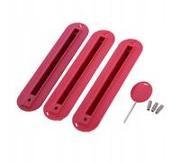 Lot De 3 Bouchons D'ailerons De Planche De Surf Tri Box Avec Vis Rouge