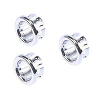 Lot de 3 bouchons de trop-plein ronds de rechange pour évier de baignoire, durable, outils à main de jardin, qualité adorable et pratique