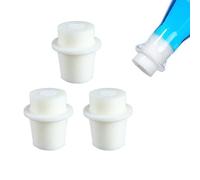 Lot de 3 bouchons Erlenmeyer en silicone de 27 à 31 mm pour bouteille de laboratoire, tubes à essai, accessoires d'expérience, bouchons en silicone