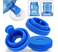 Lot de 3 bouchons réutilisables en silicone de qualité alimentaire pour bouteilles et distributeurs d'eau de 55 mm, couvercle de rechange anti-déversement pour carafe d'eau de 18 litres