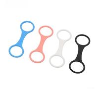 Lot de 3 boucles de connexion en silicone pour masque de plongée avec tuba et tuba pour un ajustement sûr et une utilisation stable pendant les activités sous-marines (blanc)
