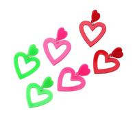 Lot de 3 boucles d'oreilles en acrylique en forme de cœur et de larme - Design confortable - Pour femme tendance - Fête des mères - Cadeaux spéciaux, taille unique, Comme décrit, Comme décrit.