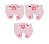 Lot de 3 boucliers de porte sans outil nécessaire pour entrée de bébé en forme d'animal qui arrête instantanément les claquements et l'écrasement des nourrissons
