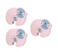 Lot de 3 boucliers de porte sans outil nécessaire pour entrée de bébé en forme d'animal qui arrête instantanément les blessures à la main