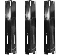 Lot de 3 boucliers de rechange robustes et réglables en acier porcelaine, tente chauffante, barre aromatisante, couvercle de brûleur, dompteur de flamme pour barbecue à gaz, 35,6 à 54,6 cm de long