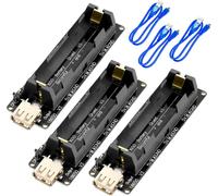 Lot de 3 boucliers d'extension de batterie V3 avec port micro USB,prend en charge Micro 5 V/2 A 3 V/1 A Sortie V3 Protection de la batterie avec câble,compatible avec Arduino,Raspberry Pi