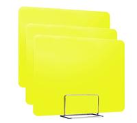 Lot de 3 boucliers d'intimité de bureau - Séparateurs légers pour salles de classe et bureaux d'étudiants, solutions de séparation de bureau idéales pour une meilleure concentration et productivité.
