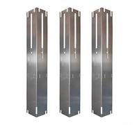 Lot de 3 boucliers thermiques pour barbecue à gaz en acier inoxydable avec design réglable pour optimiser la répartition de la chaleur pendant la cuisson