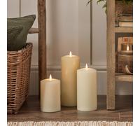 Lot de 3 Bougies Cierges à LED TruGlow®