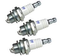 Lot de 3 bougies d'allumage de rechange pour débroussailleuses et tronçonneuses - Remplace Bosch WSR6F Bosch 0242240846 Champion RCJ6Y Dolmar 965603014 NGK BPMR6A NGK BPMR7A Stihl 11104007005