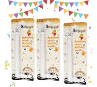 Lot de 3 bougies d'anniversaire réutilisables avec ventilateur - Bougies surprise pour enfants - Bougies magiques pour fêtes et fêtes d'anniversaire