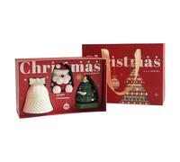 Lot de 3 bougies de Noël parfumées - Décorations de Noël joyeuses - Bougies d'aromathérapie - Jolies bougies parfumées de Noël - Bougies parfumées à la main pour - Décorations de Noël
