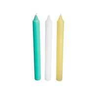 Lot de 3 bougies ésotériques pour rituel de protection, noir, blanc et bleu, 20 cm x 2 cm, nettoyage énergétique, éloigner les mauvaises vibrations (intérieur/économie)