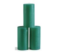 Lot de 3 bougies piliers CANDWAX 3x6 - Bougies rustiques d coratives non parfum es et anti-gouttes - Id ales comme bougies de mariage ou grandes