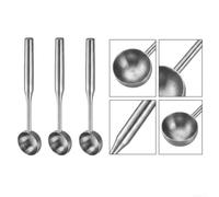 Lot de 3 boules à melon robustes en acier inoxydable (petit 3 pièces) | Taille compacte, économise de l'espace dans le tiroir, ramassage efficace, idéal pour la maison ou une fête
