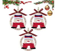 Lot de 3 boules de Noël amusantes et offensantes à suspendre - Cloches de Noël sales et grossières - Go Ahead Jingle My Bells - Cadeaux d'échange de farces pour adultes - Boules de Noël laids et