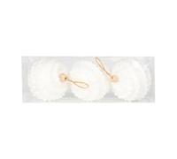 Lot de 3 boules de Noël en mousse de couleur macaron - Pour décoration de sapin de Noël - Augmente l'esprit de Noël dans les maisons et les bureaux