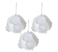 Lot de 3 boules de Noël uniques en mousse de pomme de pin pour des idées de décoration de vacances élégantes (B)