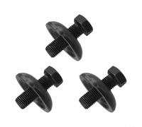 Lot de 3 boulons de pont de tondeuse à gazon de 3,8 cm pour artisan pour poulan pour cavaliers zéro tour - Kit de quincaillerie de broche en métal