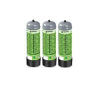 Lot de 3 Bouteilles de gaz Argon pur 110 Bar 2.2 Litres Jetable Soudage MIG KEMPER