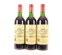 lot de 3 bouteilles haut-médoc château tour du haut-moulin cru bourgeois rouge 1992 - bordeaux
