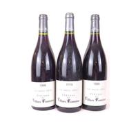 lot de 3 bouteilles hautes côtes de nuits château de villars fontaine le haute côte rouge 1998 - bourgogne