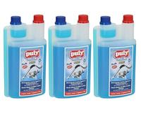 Lot de 3 bouteilles PULY MILK Plus de 1 L - liquide pour buse vapeur et mousseur à lait pour systèmes de lait dans les machines à café