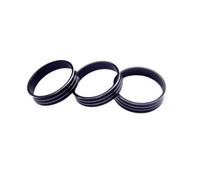 Lot De 3 Boutons De Commande Climatisation Pour Mitsubishi Pour ASX Pour Lancer Pour Outlander Sport Pour RVR Avec Anneau Décoratif. Décoration Intérieure Voiture(Black)