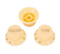 Lot de 3 boutons de contrôle de guitare de style ST avec 1 bouton de volume et 2 tons en plastique pour guitare électrique, compatible avec Strat Mod(D)