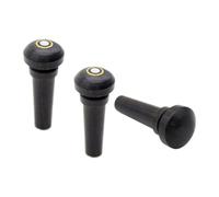 Lot de 3 Boutons de Cordier pour Violon en Ébène Noir, Accessoires pour Violon, Haute Fiabilité, DIY de Violon, Usage pour Amateurs de et Réglage Sonore